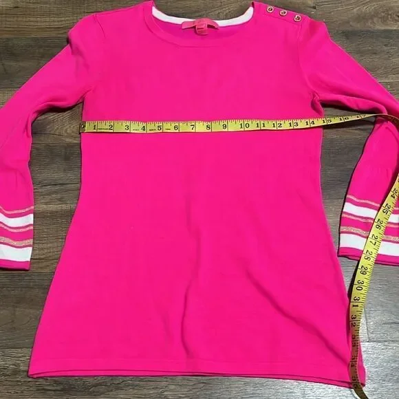 Lilly Pulitzer Callee sweater in Bougainvillea Pink size XS - Picture 4 of 7